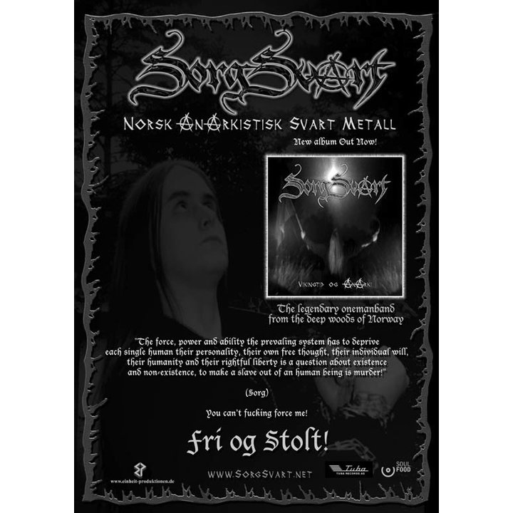 SorgSvart - Vikingtid og AnArki   Poster